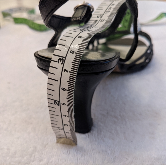 Vintage Fashion 3" Heel Sandals, Sparkle Embellished, Belt Tie, Women 7.5 - Picture 8 of 12